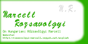 marcell rozsavolgyi business card